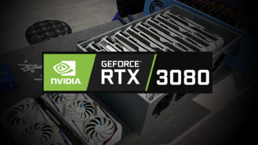 大量のGeForce RTX 3080 ガンダムシリーズがマイニングリグ行に