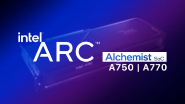 Intel Arc Alchemist A770とA750のベンチマーク出現。A770はRTX 3060並？
