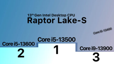 Raptor Lake-S 無印モデルは前世代より28~64%性能向上。Core i5-13500が最大の伸び